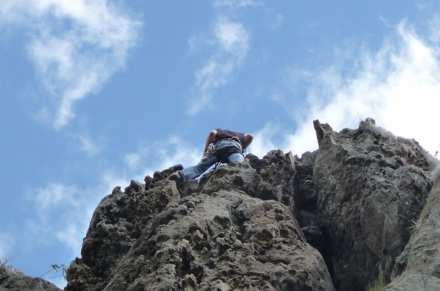 Llegando a la cima